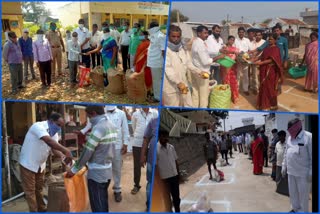 in thungathurthy constituency rice and cash distribution for migrant labour