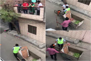 Residents of Nabha in Patiala applauded sanitation workers