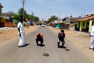 Baskey punishment by nurse for violating the lockdown by youths