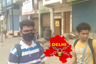 People living in the capital Delhi have traveled many kilometers on foot due to the lockdown