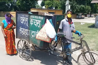 कोरबा सफाई कर्माी कर रहे सफाई