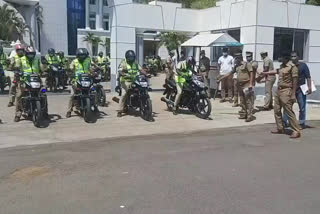 eagle patrol vehicles to control public gatherings in tiruvannamalai tp protect from corona