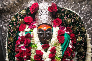 Aarti of Maa Sharda at home in satna