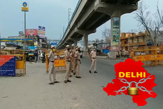 Delhi Police is strictly checking at Tikri, Bahadurgarh Haryana border.