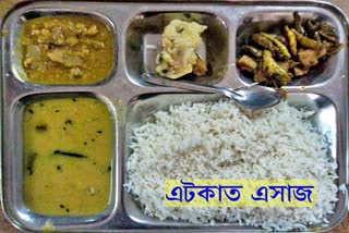 a rsorte owner provide a thali of veg rice on one rupee