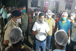 Police feeding food to thousands of people daily in the district from community kitchen