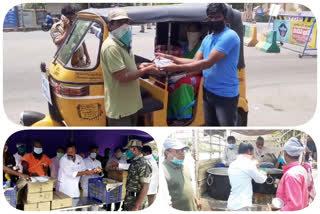 people Distribute food at panyam