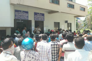 Demonstration at district food office