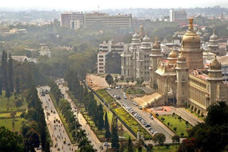 Bangalore city was cleared by the fear of Corona