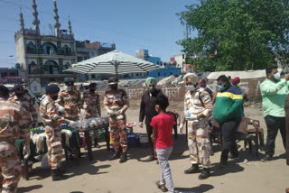 Akali Dal leader with ITBP officers