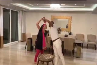 shikhar dhawan become bollywood actor jeetendra aesha dhawan leena chandravarkar dance dhal gaya din ho gayi shaam play table tennis drawing room watch video