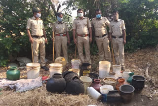 400 liter liquor seize; 8 case register