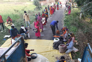 In tribal villages, the NGO is bringing home ration.