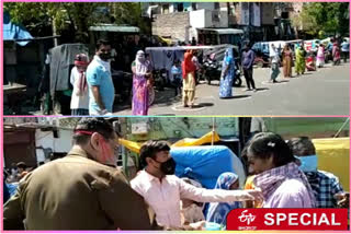 Delhi Police is feeding the needy pople in model town