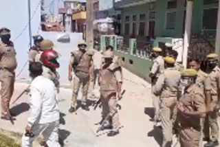 attacked on police in kannauj