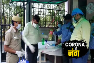 Police provided sodium hypochlorite for sanitation of 400 societies in Dwarka corona virus