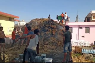 Fire broke out in paonta sahib