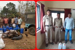 police takes action over illegal natusara transport at vishaka and vizianagaram