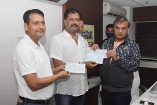 3 entrepreneur donates Rs 1.46 Crore to Assam Arugya Nidhi to Fight against Corona Virus