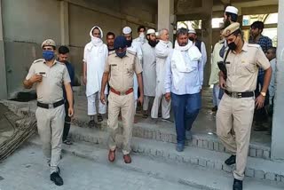 sonipat police markaz jamati search operation