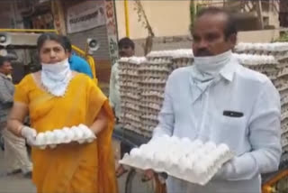 eggs distribution in vijayawada