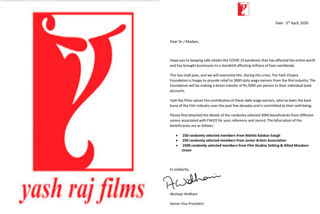 Yash Raj Films help Bollywood wage earners