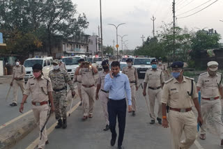 Police strict to maintain social distance in Bilaspur