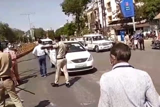 action on officers running vehicle during lockdown