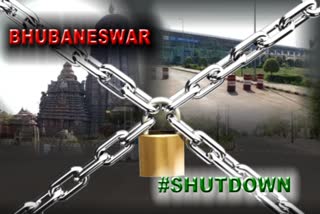 2nd day shutdown in bhubaneswar