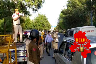 police man sings poem on PCR about lockdown in Dwarka corona virus