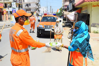 NDRF's battalion sanitizes five areas in  Ghaziabad