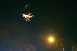 Police videography with drone camera in Bhopal