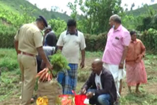 strawberry farmers  carrot farmers  anpod munnar  munnar police  അന്‍പോട് മൂന്നാര്‍  മൂന്നാര്‍ പൊലീസ്  പാലിയേറ്റീവ് രോഗി  സ്‌ട്രോബറി കര്‍ഷകര്‍  കാരറ്റ് കര്‍ഷകര്‍  മൂന്നാര്‍ സ്‌ട്രോബറി കൃഷി