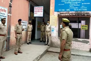 police force deployed in bijnor district hospital