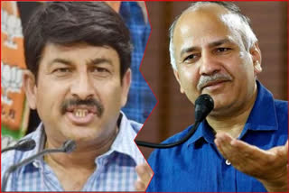 Manish Sisodia, BJP Delhi President Manoj Tiwari