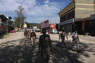 Police took out flag march