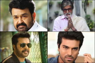 South Indian actors supporting PM Modi's message  lightening lambs covid  corona message modi  mammootty  ram charan  nagarjuna  mohanlal  chiranjeevi  amitabh bachcan  lamps lihting  ഐക്യദീപം  ഐക്യദീപം പിന്തുണച്ച് തെന്നിന്ത്യൻ താരങ്ങൾ  കൊവിഡ് പ്രധാനമന്ത്രി നരേന്ദ്രമോദി സന്ദേശം  പ്രധാനമന്ത്രി കൊവിഡ്