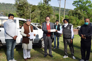 vipin parmar examinedrelief work in palampur