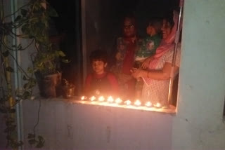 on pm modi appeal to switch off lights people of delhi light diyas