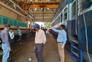 Malda railway make isolation on 17 coach