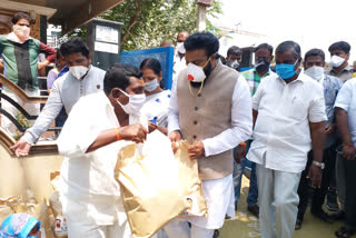 ration kit distributed by  Shriramulu