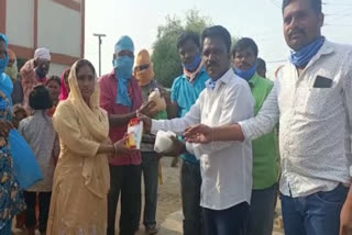 donors took farward to help people who suffer from lockdown in nirmal