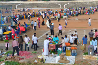 Markets crowded in Guntur