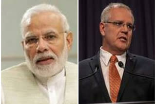 PM Modi  coronavirus  Telephonic conversation  Australian counterpart  Scott Morrison  COVID-19 Pandemic  Modi Scott Morrison talks  നരേന്ദ്ര മോദി  ഓസ്ട്രേലിയൻ പ്രധാനമന്ത്രി  നരേന്ദ്ര മോദി ഓസ്ട്രേലിയൻ പ്രധാനമന്ത്രിയുമായി ടെലിഫോൺ സംഭാഷണം നടത്തി  സ്കോട്ട് മോറിസൺ