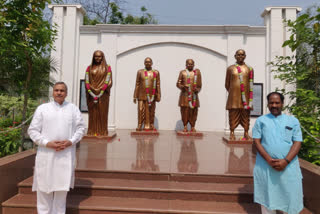 foundation-day-of-bjp-is-celebrated-peacefully-in-raipur-due-to-lockdown