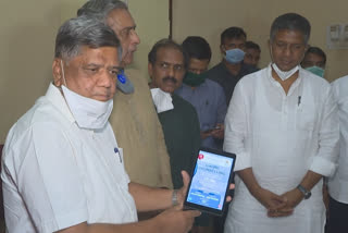 Launching Helpline at Dharwad Dimhans