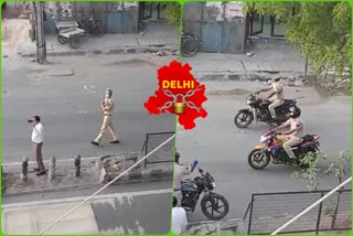 People started clapping to seeing police patrolling work in Raghuveer Nagar