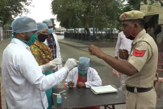 investigating the corona test of hisar police