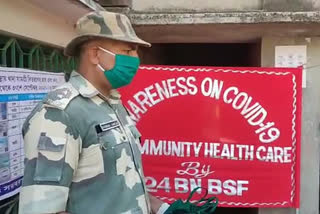 BSF gives mask to people at malda