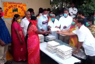 Distribution of eggs under Tedepa